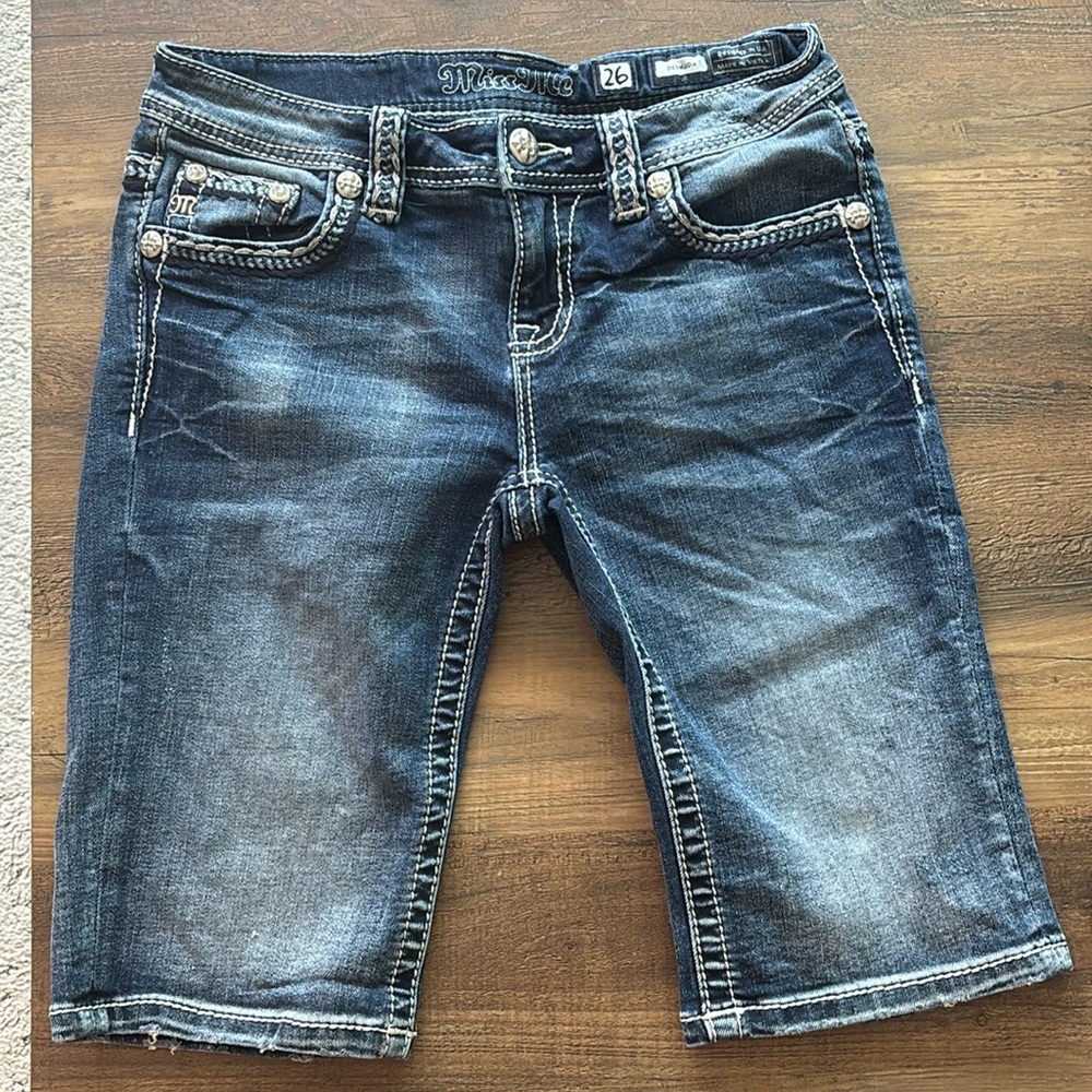 Miss Me Bermuda Jean Shorts 26